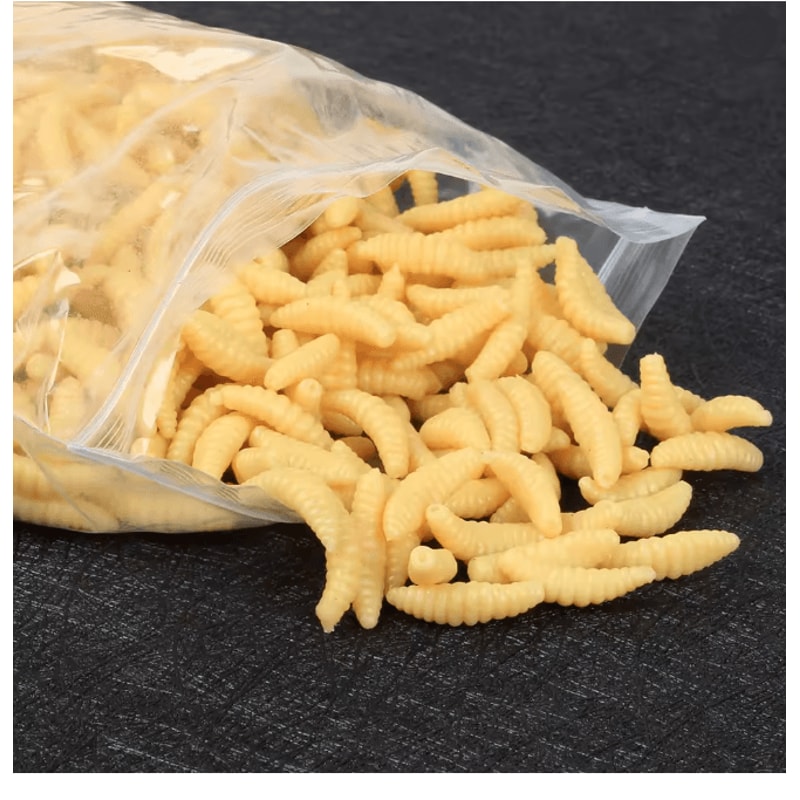 Soft Fishing Worm Bait Set Realistic Lifelike Soft Lures 50 Pack 2