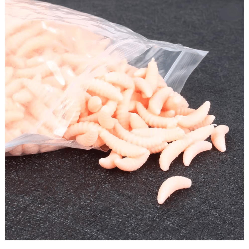 Soft Fishing Worm Bait Set Realistic Lifelike Soft Lures 50 Pack 3