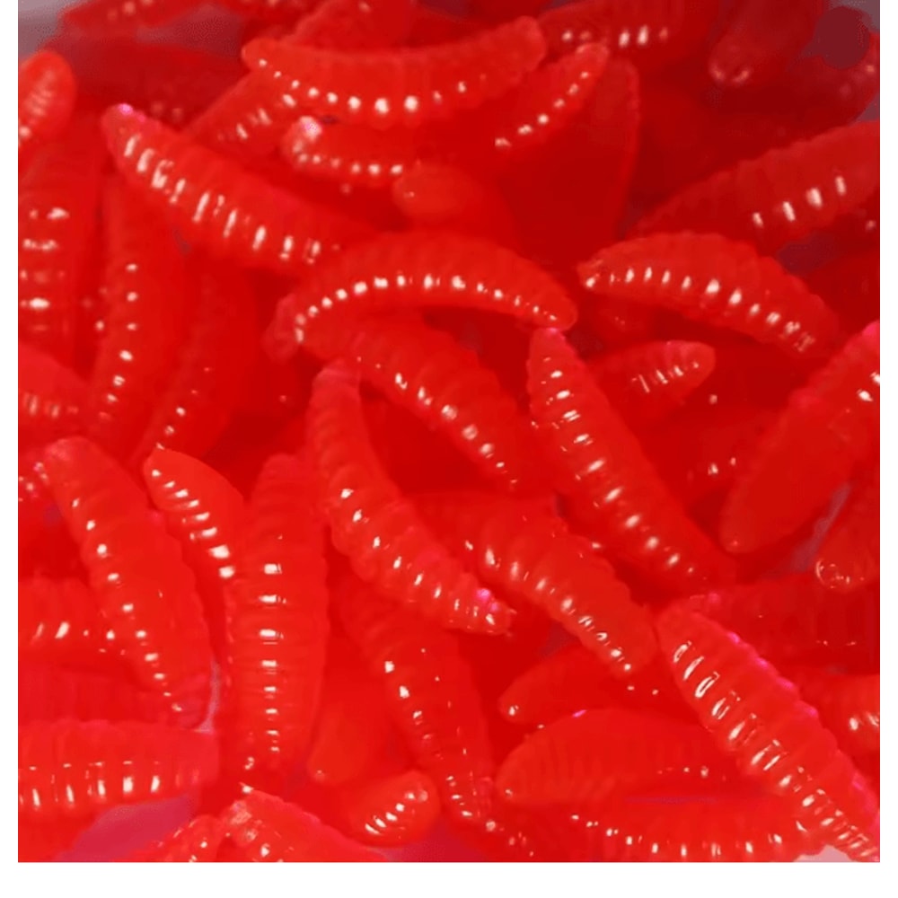 Soft Fishing Worm Bait Set Realistic Lifelike Soft Lures 50 Pack 6
