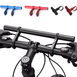 bicycle handlebar extender bracket for lights and accessories