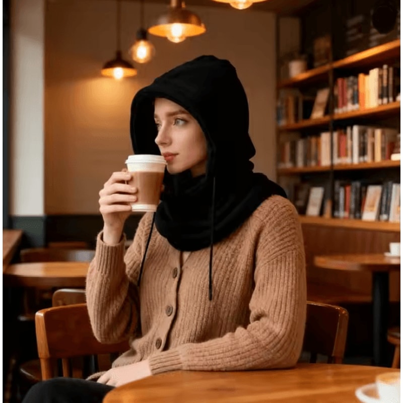 Winter Knit Balaclava Hood Windproof Warm Face Cover 2