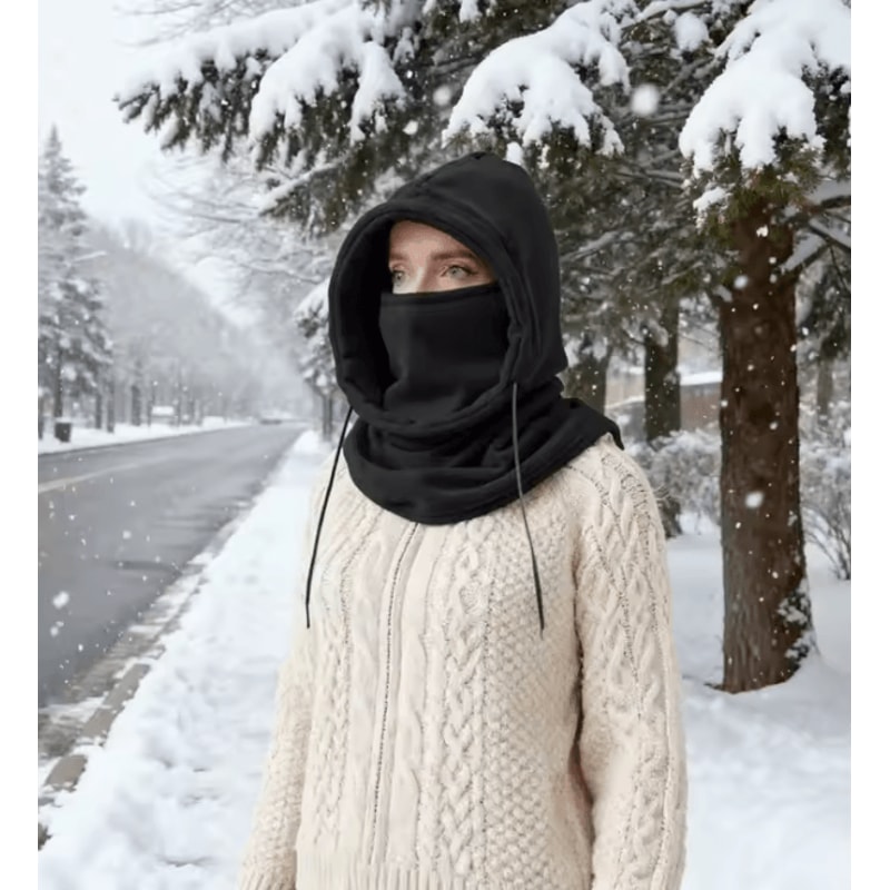 Winter Knit Balaclava Hood Windproof Warm Face Cover 3