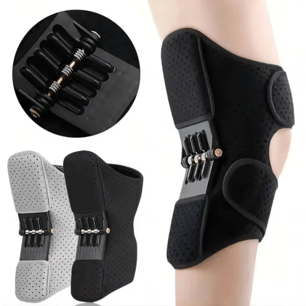 Spring Assisted Knee Support Brace For Mobility And Stability 0
