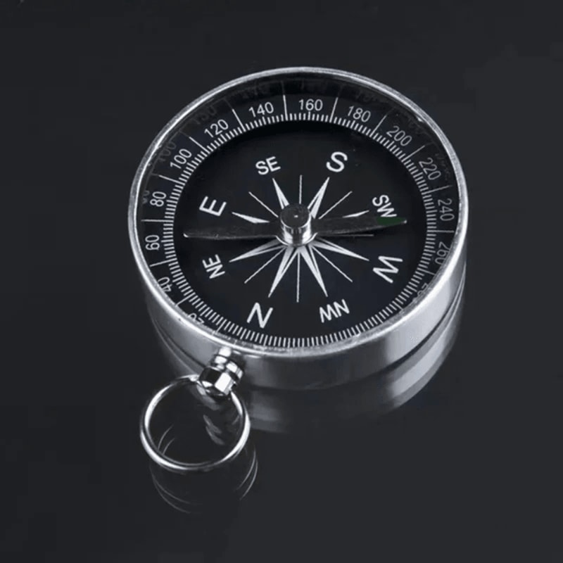 G44 Aluminum Compass Keychain Mini Pocket Navigation Tool 4