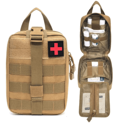 molle tactical first aid pouch edc survival waist pack