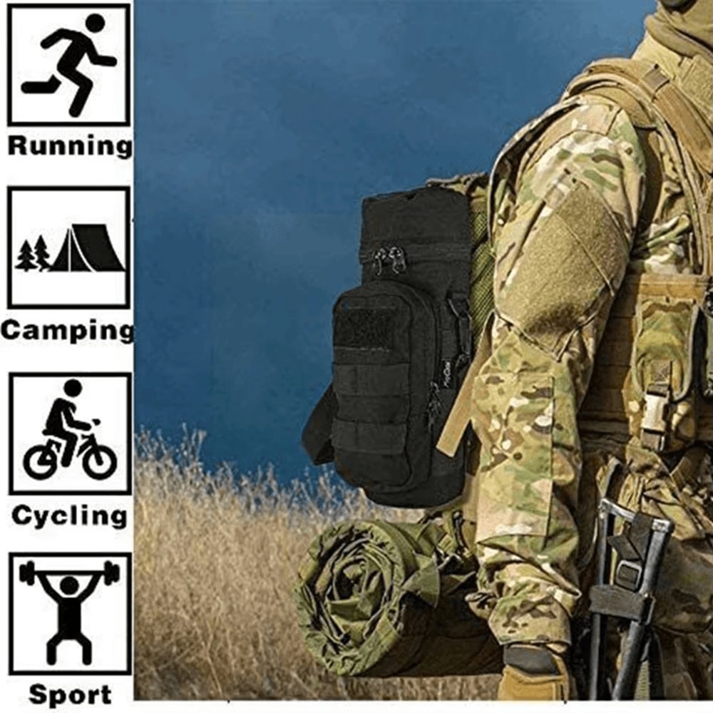 Tactical Molle Water Bottle Pouch Outdoor Hydration Carrier 2