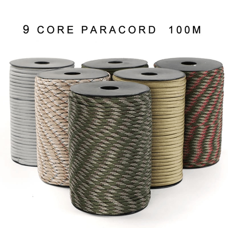 UltraStrong 550 Paracord Rope 100m Outdoor Survival Cord 0