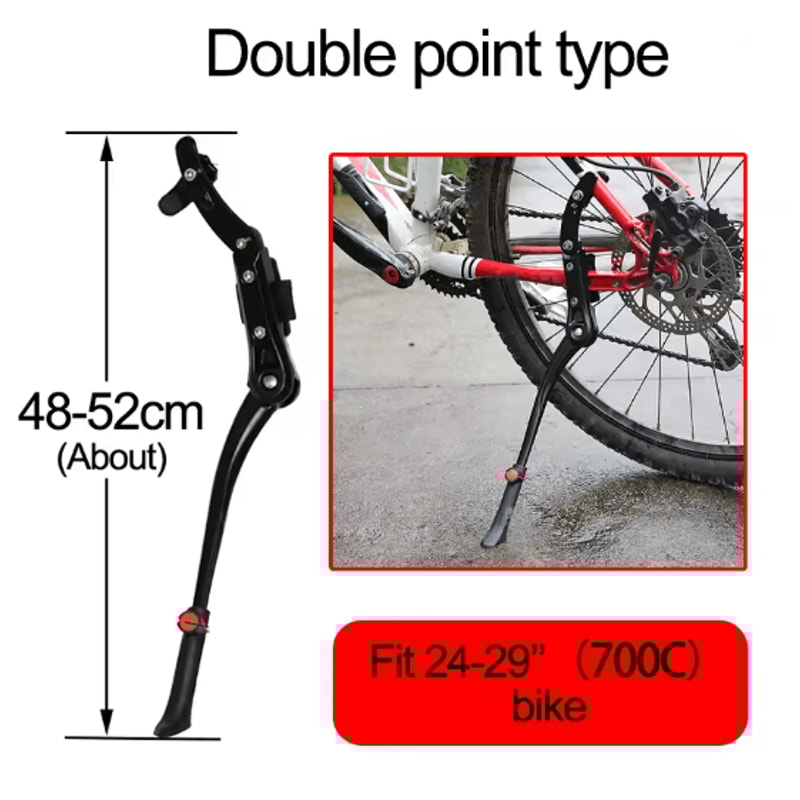 UltraLight Adjustable Bicycle Kickstand Aluminum Bike Side Stand 4