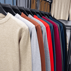 modern diamond knit crew neck sweater mens casual pullover