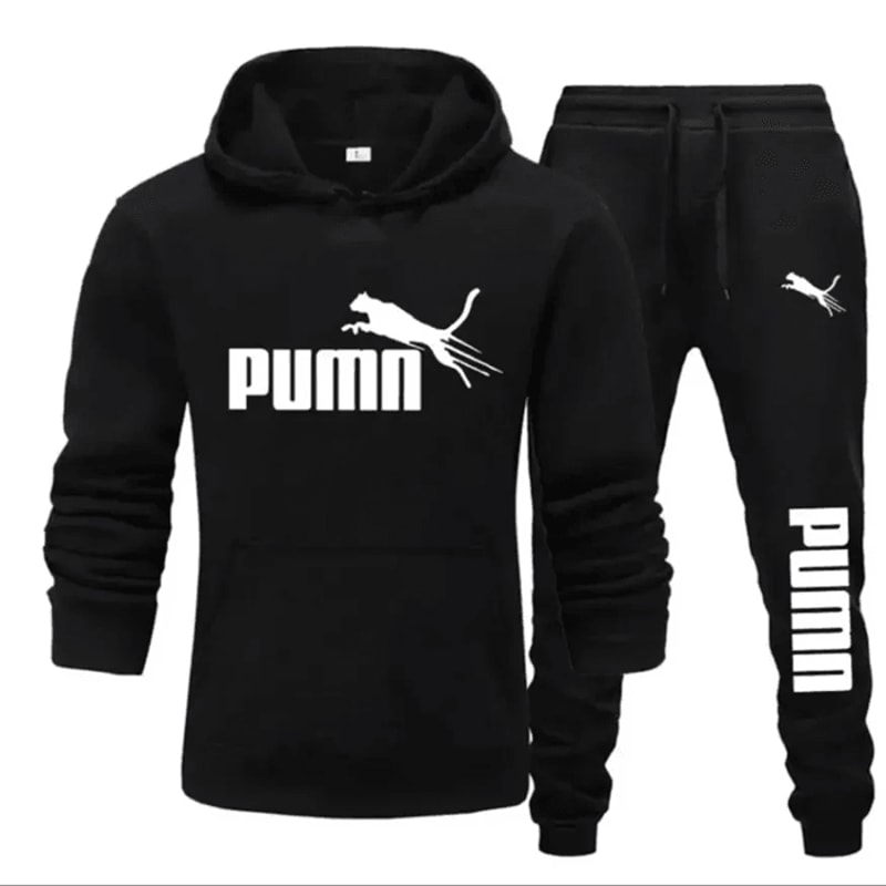 UrbanFlex Mens Hoodie And Jogger Set Autumn Winter Sportswear 0