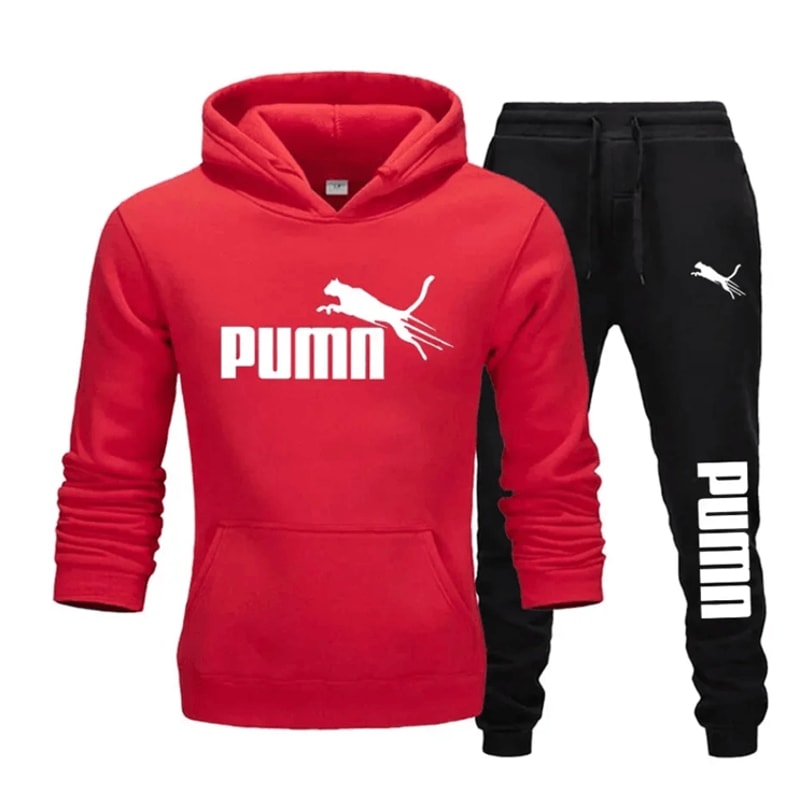 UrbanFlex Mens Hoodie And Jogger Set Autumn Winter Sportswear 1