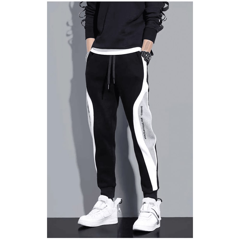 UrbanFlex Mens Black Jogger Pants Hip Hop Casual Sweatpants 0