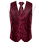 Mens Silk Jacquard Vest Tie And Accessory Set For Formal Wear 0