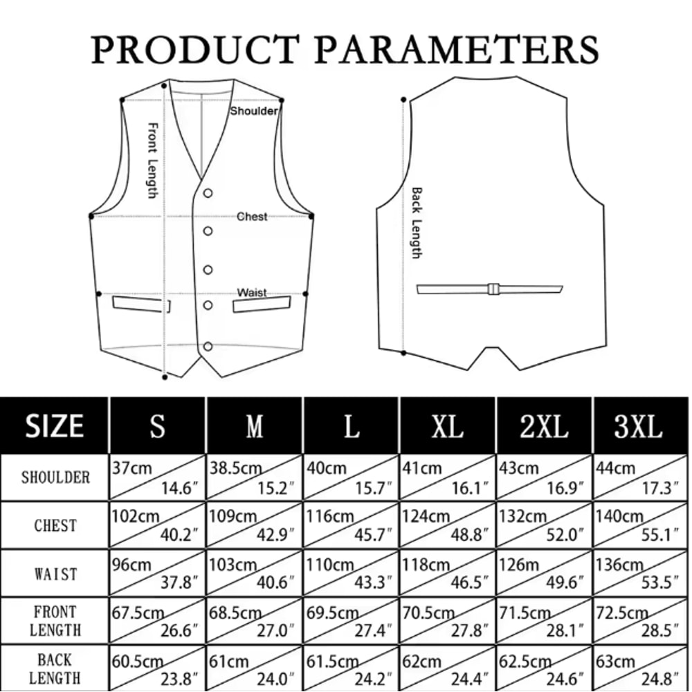 Mens Silk Jacquard Vest Tie And Accessory Set For Formal Wear 2