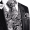 Mens Silk Jacquard Vest Tie And Accessory Set For Formal Wear 8