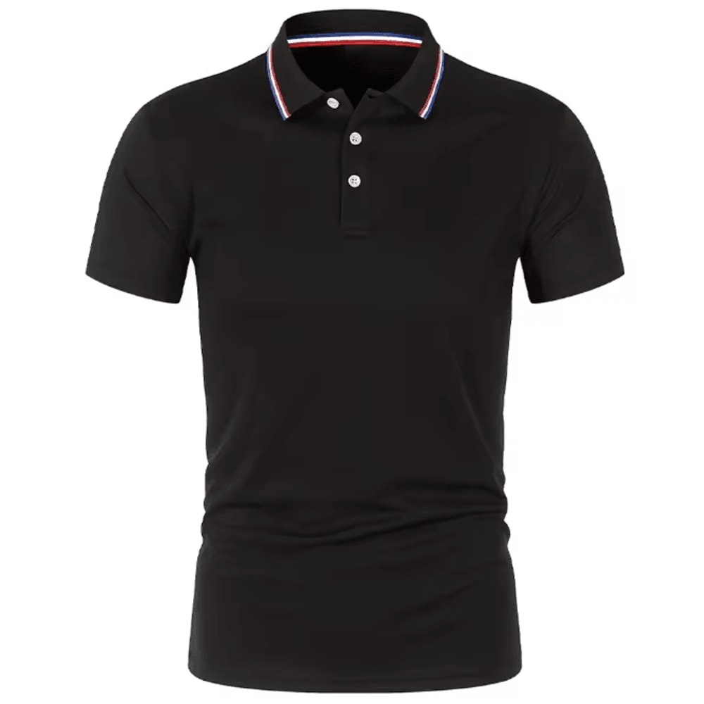 Mens Summer Breathable Polo Shirt Short Sleeve Casual Top 0
