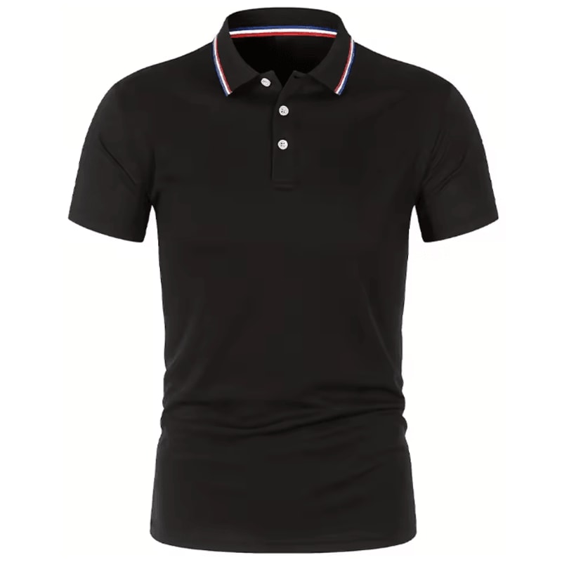 Mens Summer Breathable Polo Shirt Short Sleeve Casual Top 0