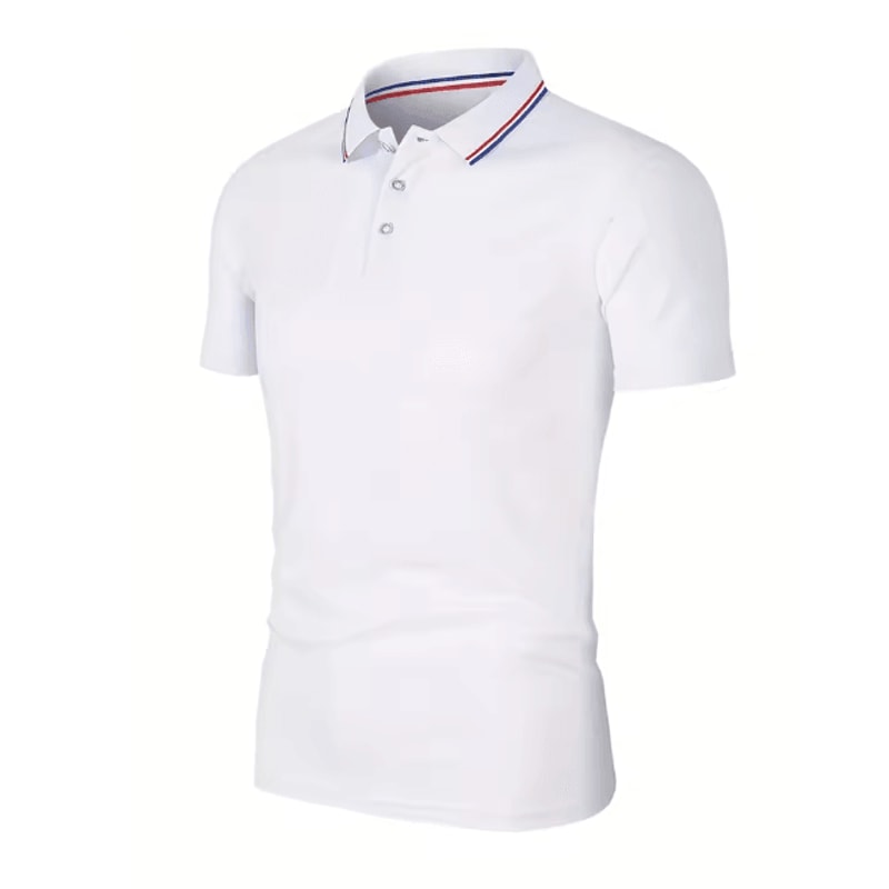 Mens Summer Breathable Polo Shirt Short Sleeve Casual Top 10