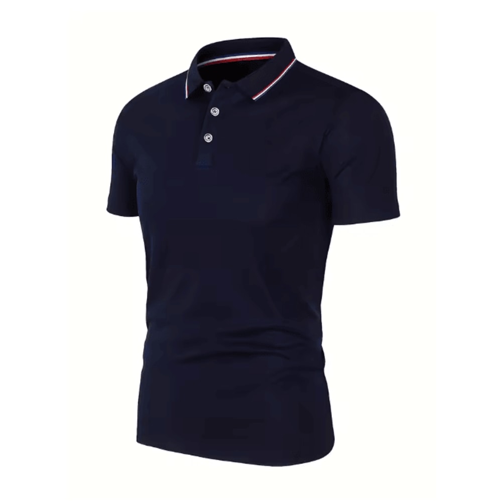 Mens Summer Breathable Polo Shirt Short Sleeve Casual Top 15