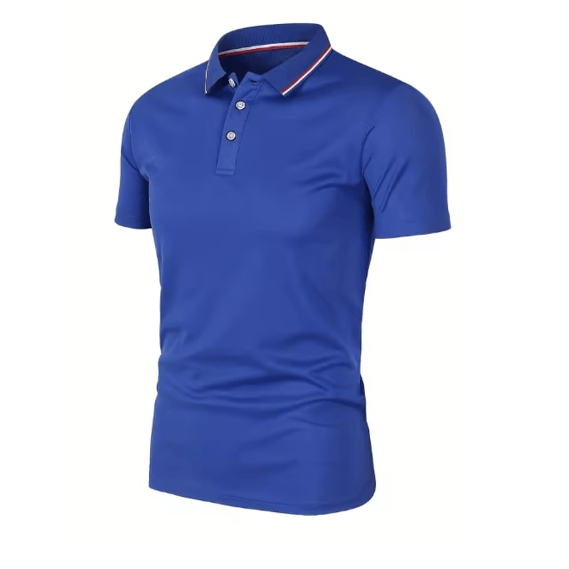 Mens Summer Breathable Polo Shirt Short Sleeve Casual Top 6