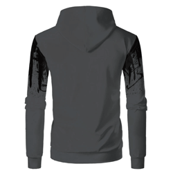mens 3d printed hooded sports sweater casual outdoor pullover