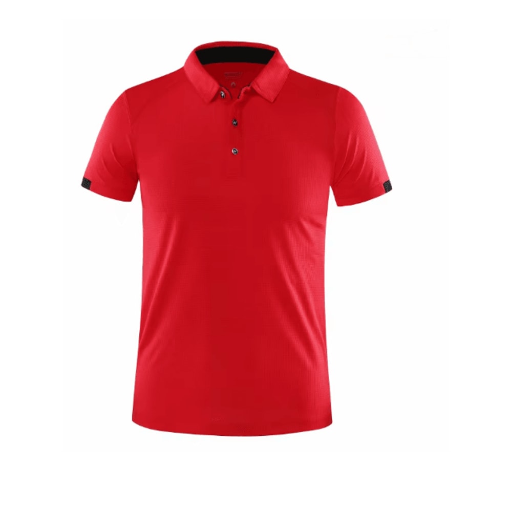 Mens Quick Dry Polo Shirt Lightweight Sports Fitness Top 8