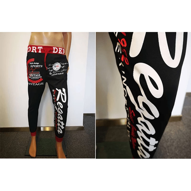 Mens Graphic Jogger Sweatpants Casual Streetwear Elastic Waist 0