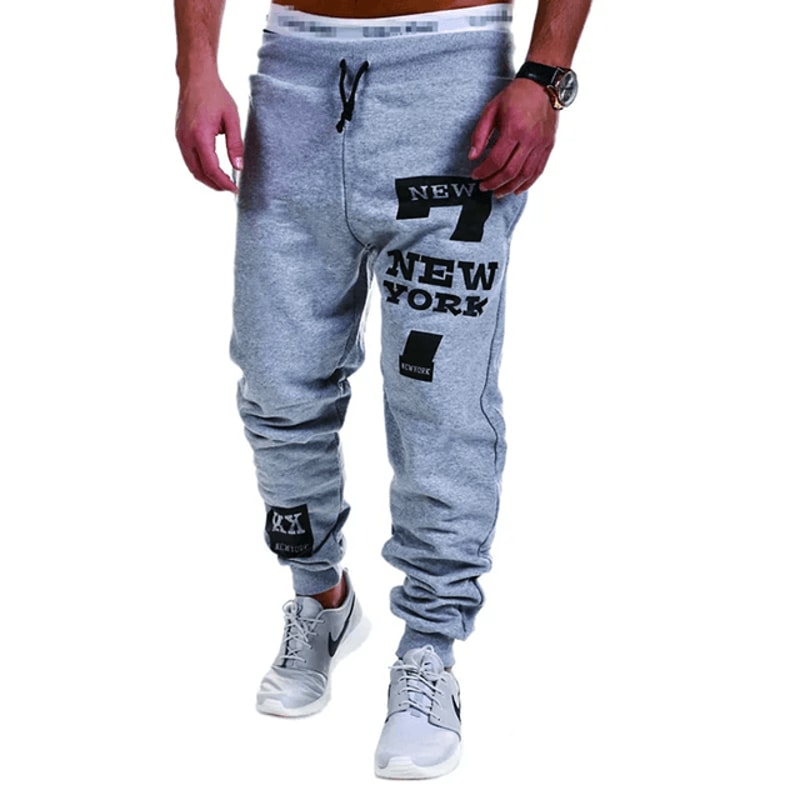 Mens Graphic Jogger Sweatpants Casual Streetwear Elastic Waist 9
