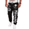 Mens Graphic Jogger Sweatpants Casual Streetwear Elastic Waist 3