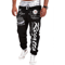 Mens Graphic Jogger Sweatpants Casual Streetwear Elastic Waist 3