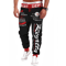 Mens Graphic Jogger Sweatpants Casual Streetwear Elastic Waist 8