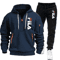 Mens Zip Up Hoodie And Sweatpants Sportswear Set Casual Fitness Jogging Outfit 10