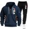 Mens Zip Up Hoodie And Sweatpants Sportswear Set Casual Fitness Jogging Outfit 10