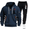 Mens Zip Up Hoodie And Sweatpants Sportswear Set Casual Fitness Jogging Outfit 11