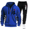 Mens Zip Up Hoodie And Sweatpants Sportswear Set Casual Fitness Jogging Outfit 12