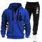 Mens Zip Up Hoodie And Sweatpants Sportswear Set Casual Fitness Jogging Outfit 12
