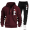 Mens Zip Up Hoodie And Sweatpants Sportswear Set Casual Fitness Jogging Outfit 14