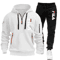 Mens Zip Up Hoodie And Sweatpants Sportswear Set Casual Fitness Jogging Outfit 15