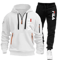 Mens Zip Up Hoodie And Sweatpants Sportswear Set Casual Fitness Jogging Outfit 15