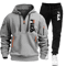 Mens Zip Up Hoodie And Sweatpants Sportswear Set Casual Fitness Jogging Outfit 16