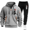 Mens Zip Up Hoodie And Sweatpants Sportswear Set Casual Fitness Jogging Outfit 16