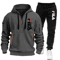 Mens Zip Up Hoodie And Sweatpants Sportswear Set Casual Fitness Jogging Outfit 1