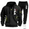 Mens Zip Up Hoodie And Sweatpants Sportswear Set Casual Fitness Jogging Outfit 3