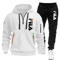Mens Zip Up Hoodie And Sweatpants Sportswear Set Casual Fitness Jogging Outfit 4