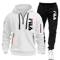 Mens Zip Up Hoodie And Sweatpants Sportswear Set Casual Fitness Jogging Outfit 4