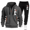 Mens Zip Up Hoodie And Sweatpants Sportswear Set Casual Fitness Jogging Outfit 5