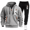 Mens Zip Up Hoodie And Sweatpants Sportswear Set Casual Fitness Jogging Outfit 6