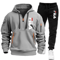 Mens Zip Up Hoodie And Sweatpants Sportswear Set Casual Fitness Jogging Outfit 6