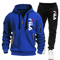 Mens Zip Up Hoodie And Sweatpants Sportswear Set Casual Fitness Jogging Outfit 7