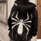 Spider Graphic Zip Up Hoodie Oversized Harajuku Streetwear Jacket 3